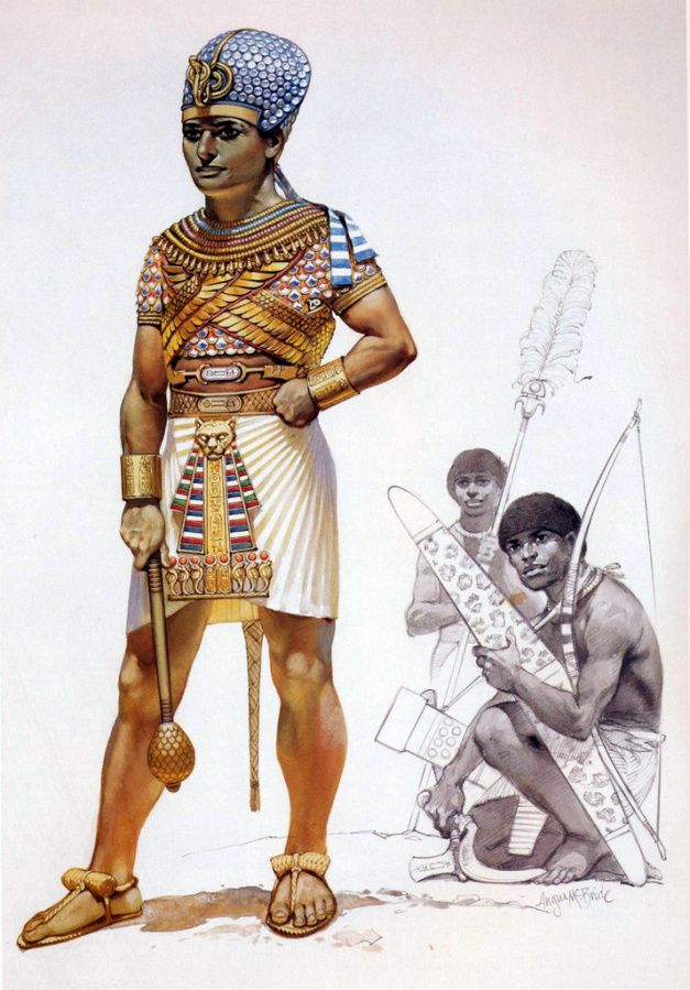 egyptian pharaoh of the 15th century BC wearing armour. Harun Al Rashid, Ancient Egyptian Clothing, Thutmose Iii, Egyptian Warrior, Egyptian Clothing, Warriors Illustration, Historical Warriors, Egyptian Pharaoh, Ancient Near East