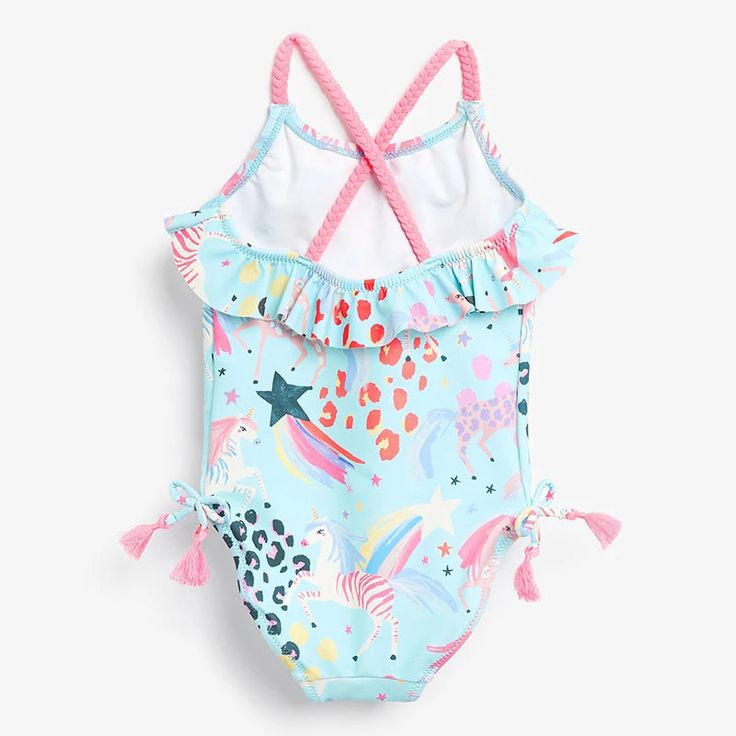 So Cute on any age, this swimsuit is full of the Unicorn Magic! comes in blue, pink, or black Age Range: 13-24m,25-36m,4-6y Cute One-piece Swimwear For Vacation, Cute One-piece Swimwear For Pool, Multicolor Beachwear Swimwear For Playtime, Cute Sleeveless Swimwear, Fun Blue Swimwear For Playtime, One-piece Swimwear For Summer, Fun Multicolor Swimwear For Playtime, Cute Multicolor Swimwear For Play, Playful Pink One-piece Swimwear