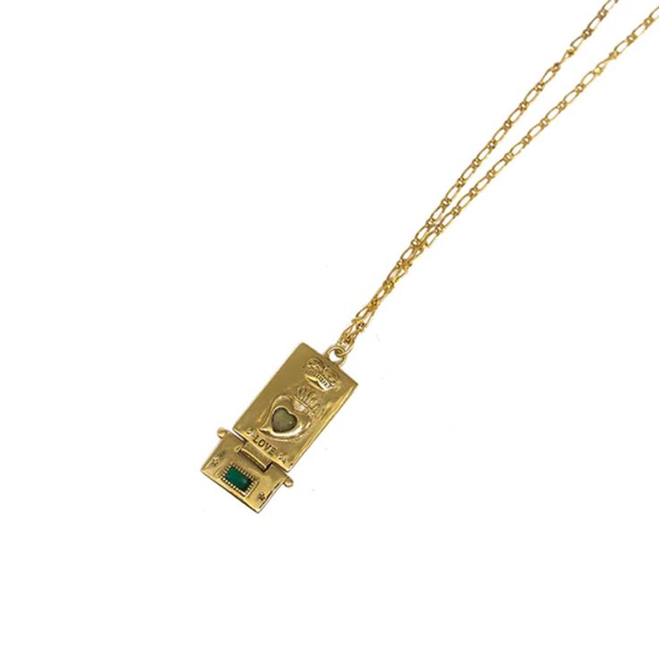 Chain: 21.5" / Gold Plated on Brass / Carnelian / Green Agate Love Amulet, Layer Chain, Amulet Necklace, Diamond Necklaces, Layered Chains, Enamels, Green Agate, Love Necklace, Our Love