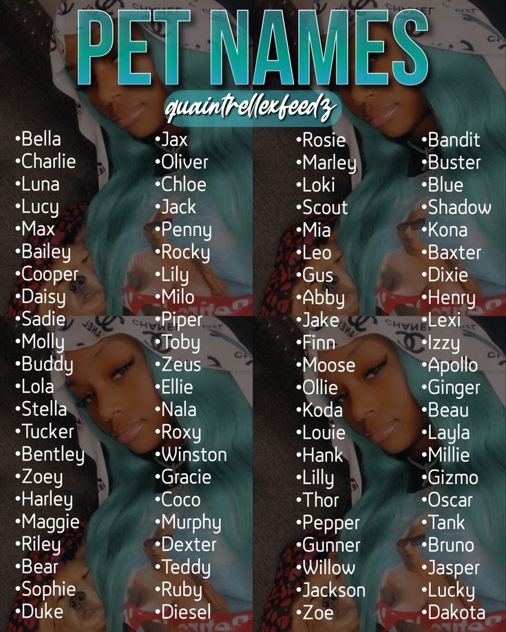 a poster with the names of pet names in front of her face and headdress