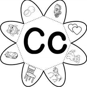 the letter c is for car coloring page with pictures and words to color on it