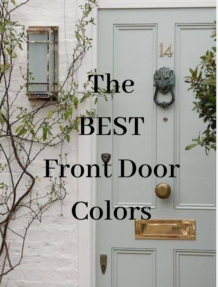 the best front door colors for your home