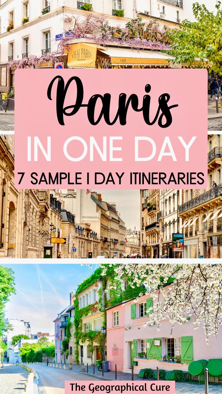 paris in one day with text overlay