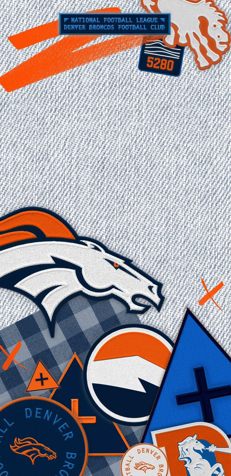 an orange and blue football jersey with the denver lions on it's back side