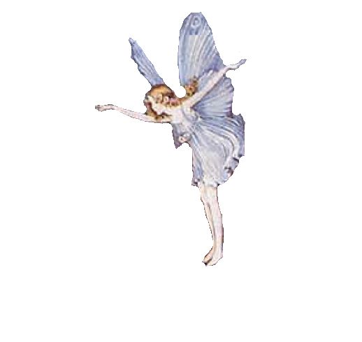 a watercolor painting of a blue fairy with wings flying through the air and holding her hand out