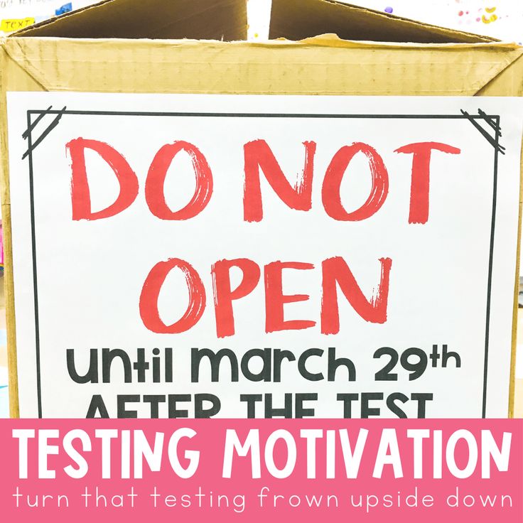 a sign that says don't open until march 29th, testing motivational tests