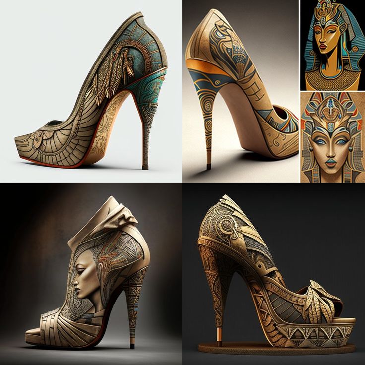 Egyptian heels inspired by ancient Egypt Egyptian Shoes, Egyptian Sandals, Egyptian Women, Egyptian Tattoo, Egyptian History, Ancient Egyptian, Ancient Egypt, Star Fashion, Homework