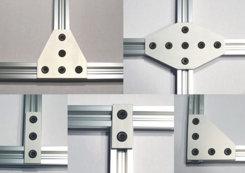 four different angles of the same metal object