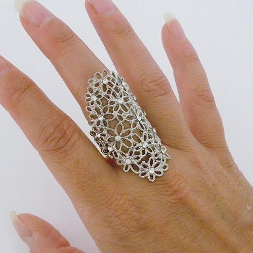 Big Ring Designs, Adjustable Elegant Filigree Ring, Silver Filigree Ring For Formal Events, Fine Jewelry, Handmade Adjustable Filigree Ring, Unique Handmade Filigree Ring, Silver Filigree Flower Ring, Filigrana Jewelry, Payal Designs Silver, Wicca Jewelry