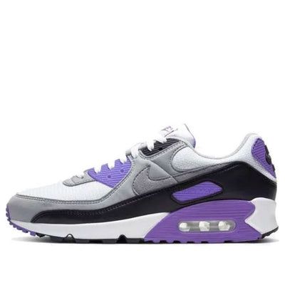 The Nike Air Max 90 'Hyper Grape' is the perfect combination of style and performance. This sneaker features a purple upper with a rubber sole, making it the ideal choice for any activity. It is inspired by the classic Air Max 90 silhouette, giving it a timeless look. The 'Hyper Grape' colorway is a bold and vibrant choice, perfect for making a statement. With its comfortable fit and stylish design, the Nike Air Max 90 'Hyper Grape' is the perfect addition to any wardrobe. (SNKR/Unisex) Sporty Lavender Sneakers With Boost Midsole, Purple Air Max Cushioning Sneakers In Athleisure Style, Purple Athleisure Sneakers With Air Max Cushioning, Purple Sneakers With Air Cushioning For Jogging, Purple Running Shoes With Air Cushioning For Sports, Purple Sneakers With Air Max Cushioning For Jogging, Purple Dynamic Running Shoes With Round Toe, Dynamic Purple Running Shoes With Round Toe, Sporty Lavender Sneakers With Cushioned Footbed