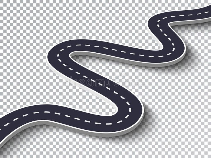 an image of a winding road with white markings on the sides stock photo - 9579