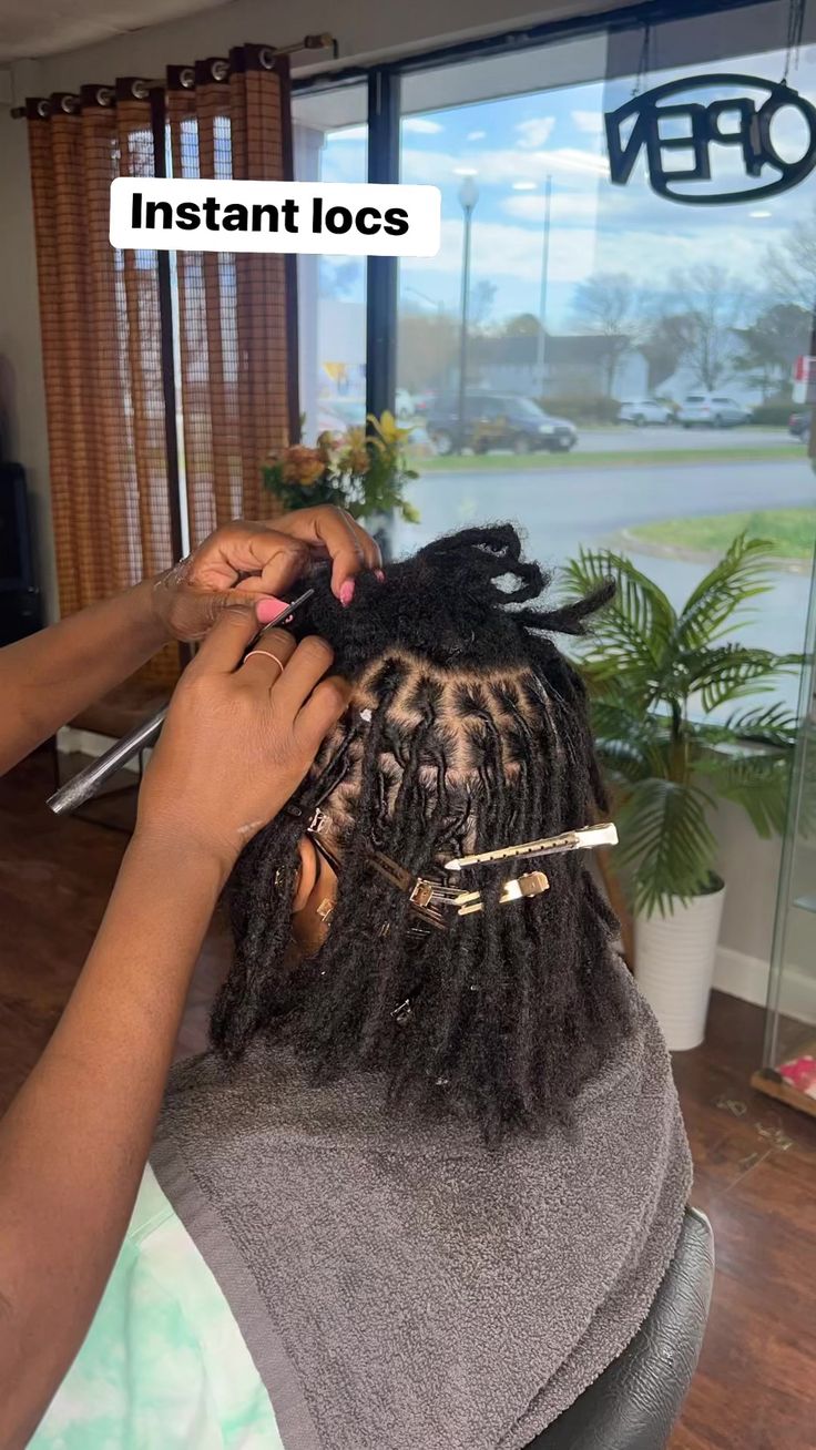 Loc Needle, Instant Locs Natural Hair, Relaxed Hair Braids, Braids And Weave, Instant Locs, Locs Natural Hair, Locs Natural, Rapper Outfits, Baddie Tips