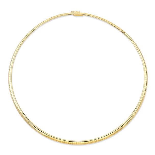 Omega Chain – Alexandra Jules Classic Yellow Gold Brass Chain Necklace, Luxury Gold Brass Chain Necklace, Formal Brass Chain Necklace, Round Shape, Yellow Gold Brass Snake Chain Necklace, Luxury Gold-tone Brass Chain Necklace, Coral Necklace, Baguette Diamond, 14kt Gold, Initial Necklace