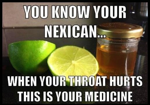 there is a jar of honey and limes on the counter next to it, which says you know your mexican