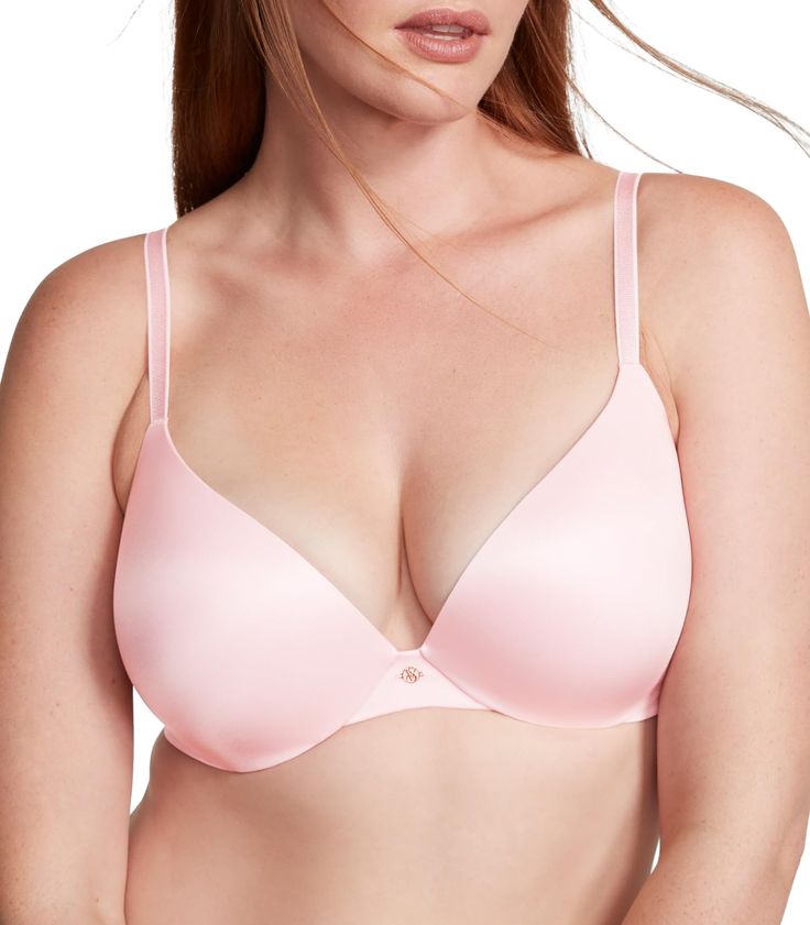 PRICES MAY VARY. Unlike other push up bras, Victoria's Secret So Obsessed Push Up Bra is built for comfort so you can wear all day, everyday. Memory Fit padding gives you a flattering lift and shape, while cushioned underwire cups keep you comfortably supported. The plush padding of this women's bra adds up to 1½ cup sizes, while fully adjustable straps allow for the perfect fit. This sexy bra features one piece of fabric from cup to wing providing a seamless look under clothing. The So Obsessed Bras Victoria's Secret, 32a Bra, Red Bra, All Day Everyday, Nude Bra, Cute Bras, Cup Sizes, Everyday Bra, Triangle Bra