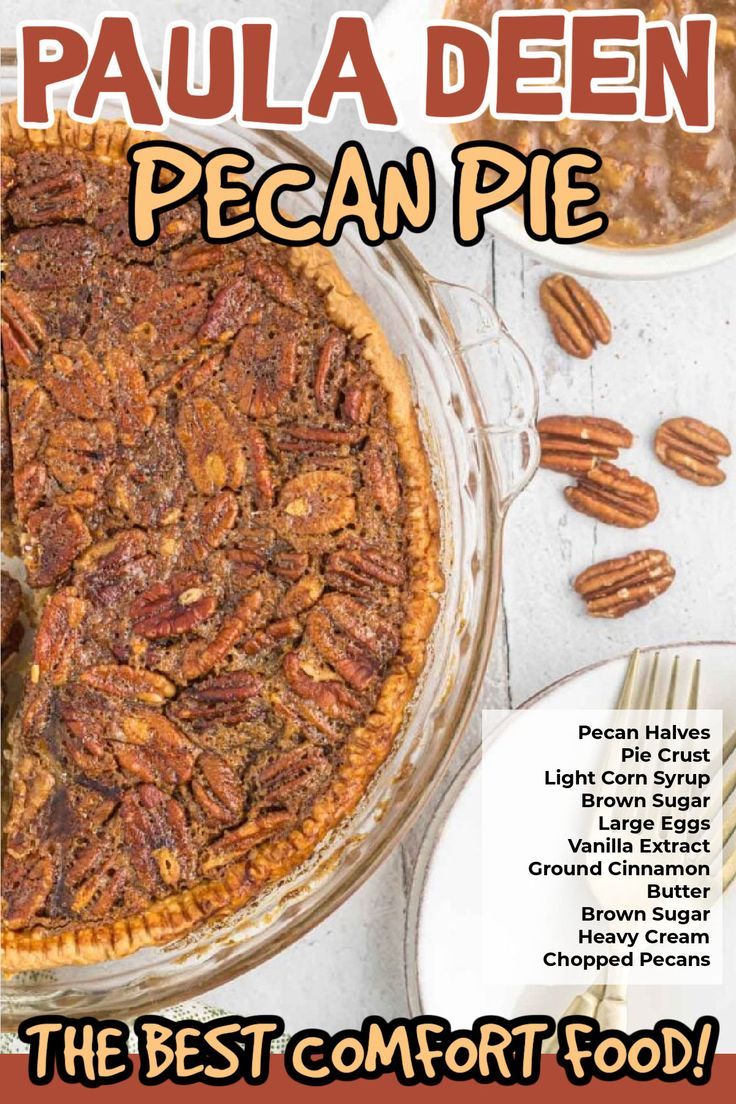 the best comfort food for pecan pie is in this cookbook, and it's easy to make