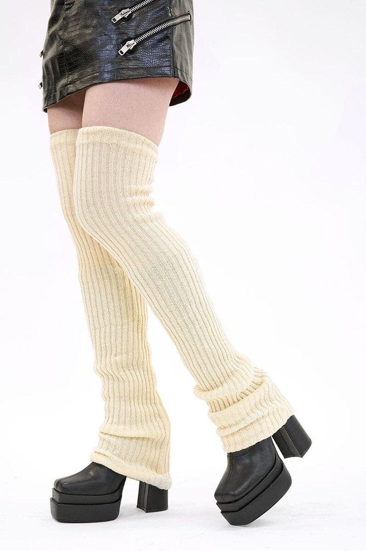 Mile High Leg Warmers Leg Warmers NOCTEX Thigh High Leg Warmers, Tan Legs, Knit Leg Warmers, Go The Extra Mile, Mile High, Extra Mile, Fashion Socks, High Leg, Socks And Hosiery