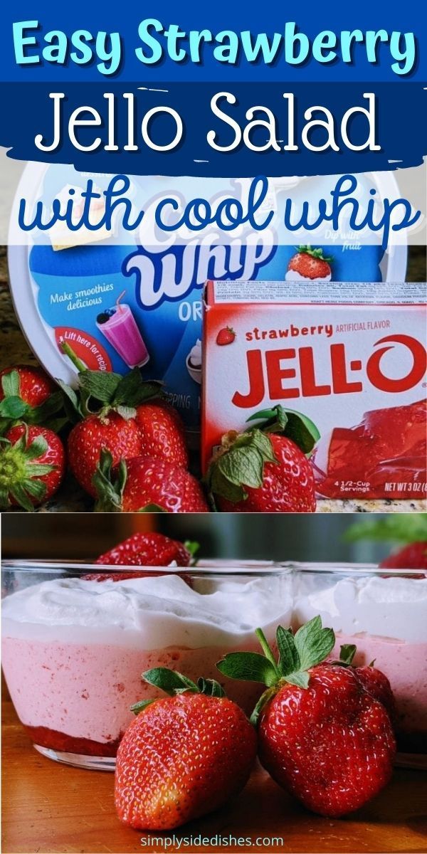 strawberry jello salad with cool whip cream