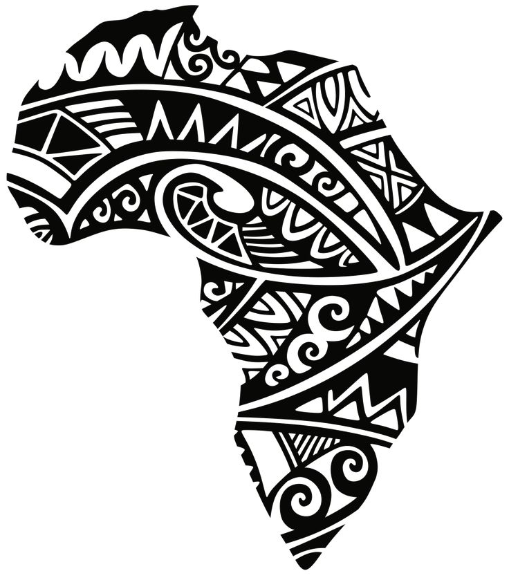 Africa Silhouette, Africa Tattoos, African Tattoo, Tattoo Patterns, African Symbols, Map Tattoos, Muster Tattoos, Afrique Art, Maori Tattoo