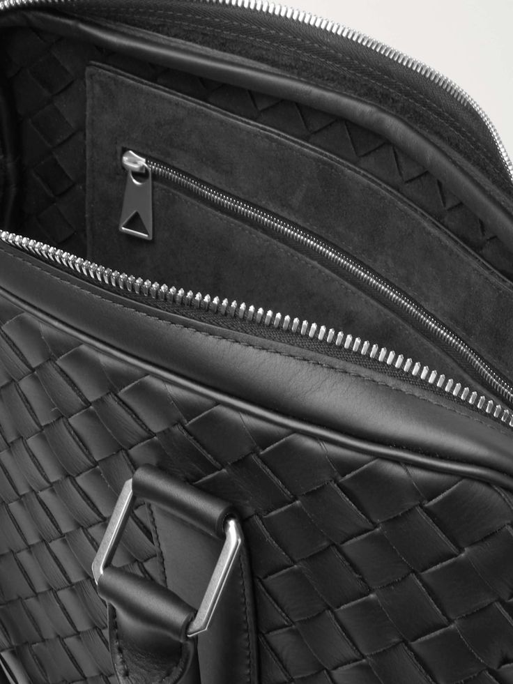 Shop BOTTEGA VENETA Intrecciato Leather Briefcase, Explore the latest in-season BOTTEGA VENETA collection today on MR PORTER Luxury Woven Leather Bag For Work, Designer Textured Leather Briefcase For Business, Designer Leather Briefcase For Business Meetings, Luxury Leather Bag With Woven Detail, Luxury Woven Leather Bag, Luxury Textured Leather Briefcase For Business Trips, Luxury Briefcase With Leather Handles, Luxury Briefcase With Leather Handles For Business, Designer Business Shoulder Bag With Intrecciato Weave