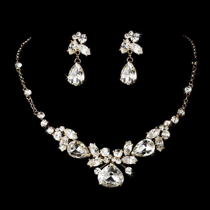 Stunning Gold Plated Crystal Bridal Jewelry Set - Affordable Elegance Bridal - Prom Jewelry Sets, Crystal Bridal Jewelry Sets, Pearl Jewelry Wedding, Crystal Jewelry Sets, Swarovski Crystal Jewelry, Gold Jewelry Sets, Prom Jewelry, Bridesmaid Jewelry Sets, Outfit Trends