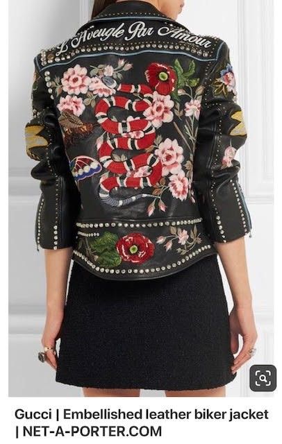 Embroidered Liberty/MixIt Pattern - threadWEAR 301 - The Sewing Workshop Mode Boho, Bohol, Painting Leather, Leather Biker Jacket, Hippie Chic, Leather Jackets Women, Street Styles, Snakes, Black Jacket