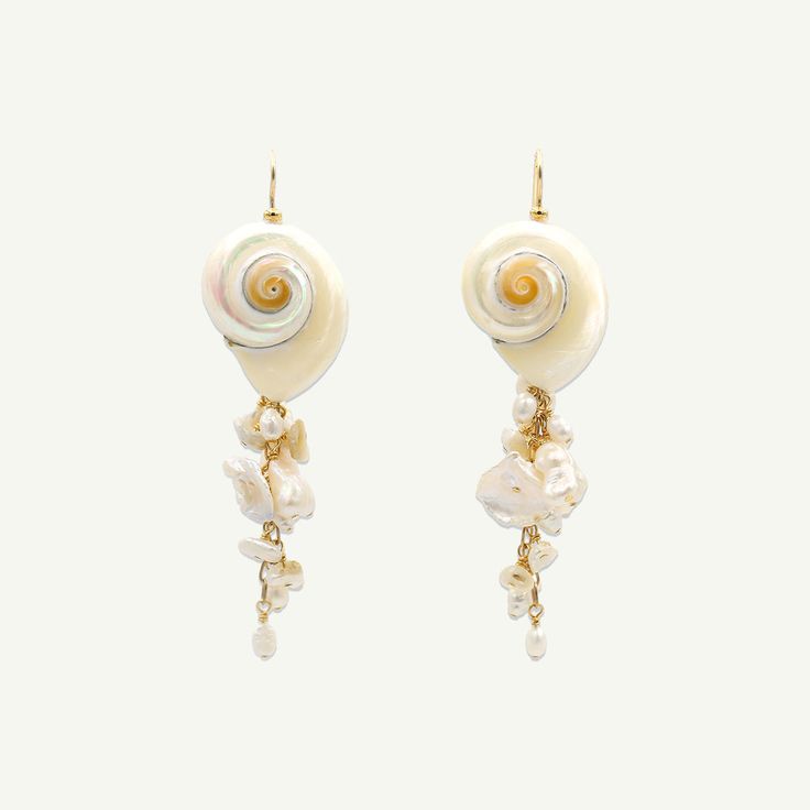 Aphrodite Seashell Earrings – Rahya Jewelry Design Aphrodite Seashell, Goddess Of Love And Beauty, Czech Jewelry, Ocean Treasures, Crafting Jewelry, Seashell Earrings, Ocean Jewelry, Goddess Of Love, Shell Jewelry