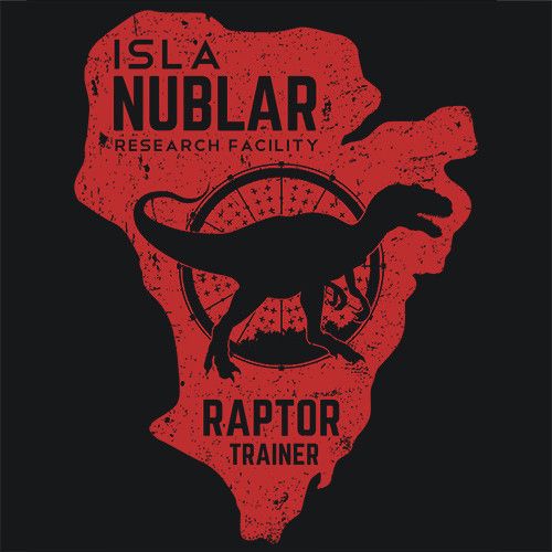 a t - shirt with an image of a raptor in the shape of a map