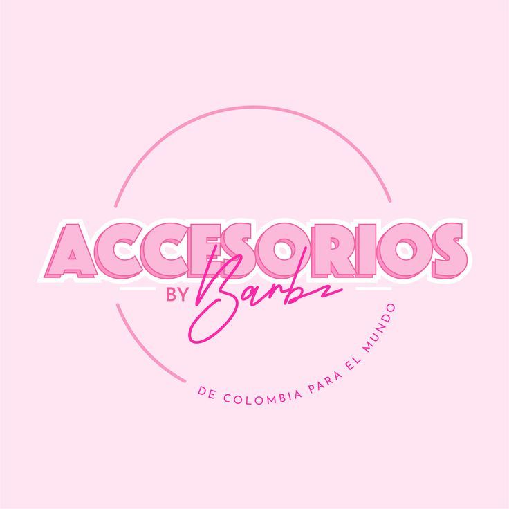 a pink background with the words acccionrios by barrz written in spanish