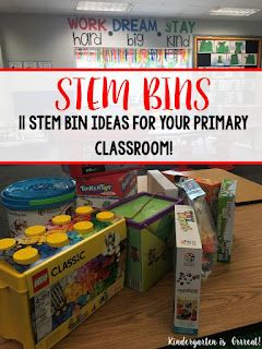 STEM bins have become a daily activity in my kindergarten classroom. The kids love the hands-on learning that they can do. They create projects and use their imagination. I am so glad that I have been able to integrate STEM into the schedule at my elementary school. My kindergarten students love #1 and even convinced their first grade teachers to get it! What is your favorite? Stem Bins, Activities For One Year Olds, Kindergarten Stem, Stem Elementary, Teaching Stem, Indoor Activities For Toddlers, Easy Toddler Activities, Stem Classroom, Morning Activities