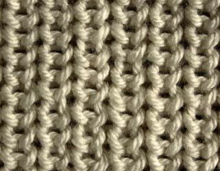 close up view of the crochet stitch