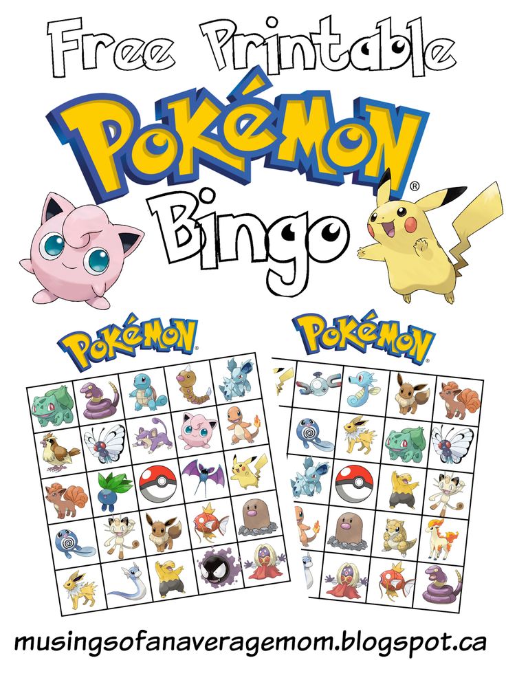 an image of a pokemon game with the words free printable, and pictures on it