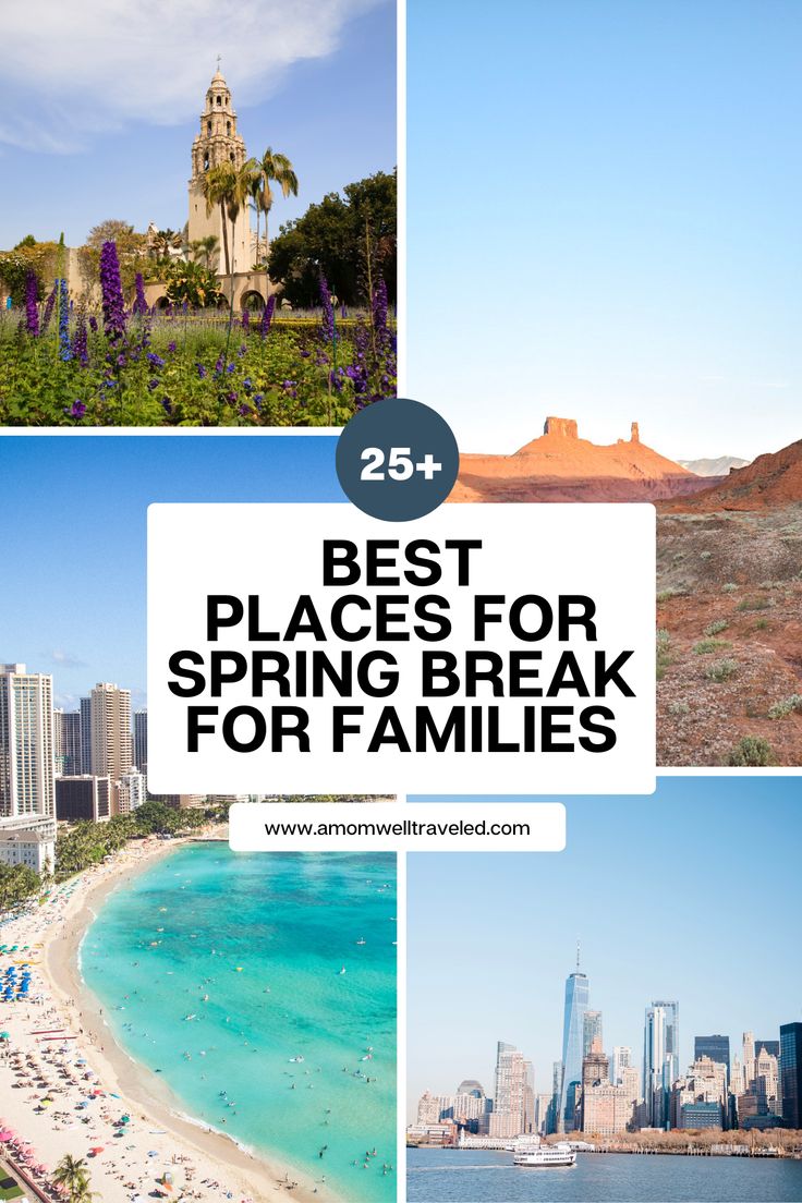 the best places for spring break for families