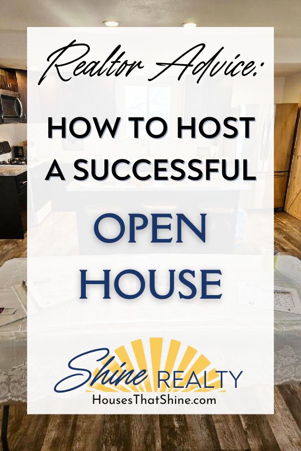 an open house with the words realtor alive how to host a successful open house