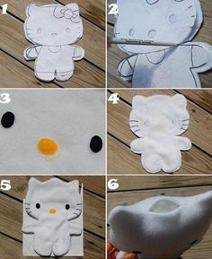 instructions to make an adorable kitty pillow