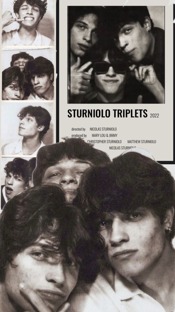 an advertisement for the rolling stones'album, featuring images of young men with different facial expressions