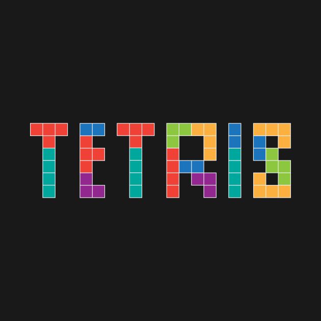 the word tetrab is made up of colorful blocks and letters on a black background