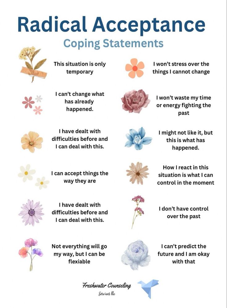 “DBT radical acceptance statements #Nurturing #Health #Wellness #Mental #Wellbeing #FitLife #HealthyLifestyle #NutritionTips #HealthyLiving #Understanding #Emotional Radical Acceptance Dbt Worksheet, Dialectical Therapy, Baddie Doodles, Acceptance Therapy, Dbt Activities, Somatic Healing, Therapy Notes, Dbt Therapy, Tara Brach