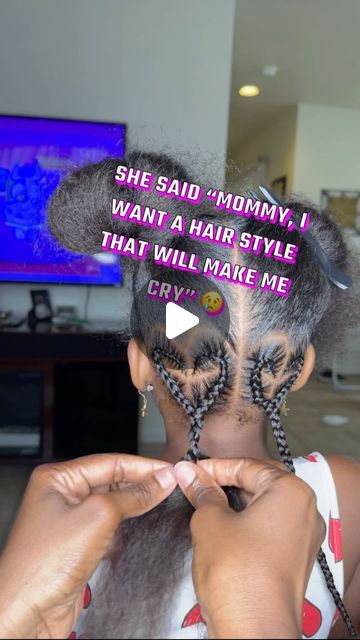 Girl Braids Hairstyles Kids Black Little Easy, Braids For Black Kids Girl Hairstyles, Little Mixed Girl Hairstyles Easy Kids, Braided Heart Hairstyles Black Hair, Lil Girls Braided Hairstyles, Braids For Girls Hair Black, Lil Girls Hairstyles Black, Braided Hairstyles For Little Black Girls Easy, Girl Twist Hairstyles Kids Black Little