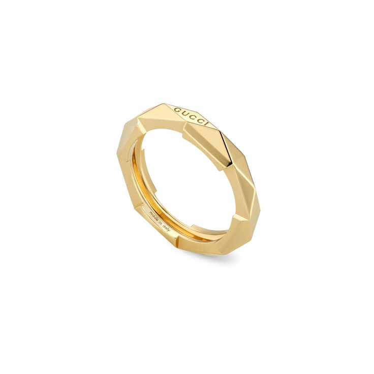 Style ‎662177 J8500 8000The Gucci Link to Love collection is an exploration of modern romance characterizing new symbols of love. The collection combines different gold tones and a mix of finishes blending the lines between masculine and feminine. Each piece is meant to inspire individualized ways to wear them with stackable and layered features. This 18k yellow gold studded ring has a stackable mechanism.18k yellow gold'Gucci' engravingStud detailsThis product can be personalized with a bespoke Gucci Pattern, Gucci Ring, Symbols Of Love, Fall Rings, Gucci Jewelry, Pattern Ring, Diamond Supply, Gold Link, Modern Romance