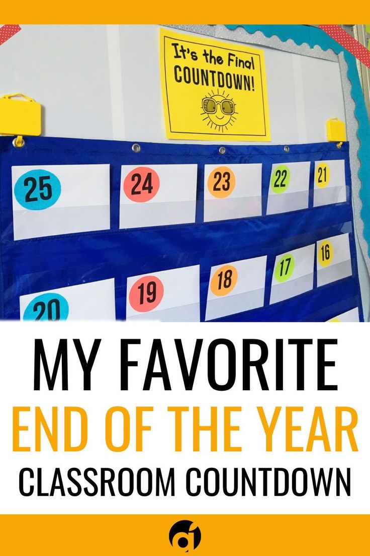 an end of the year classroom calendar is shown with text that reads, my favorite end of the year classroom countdown