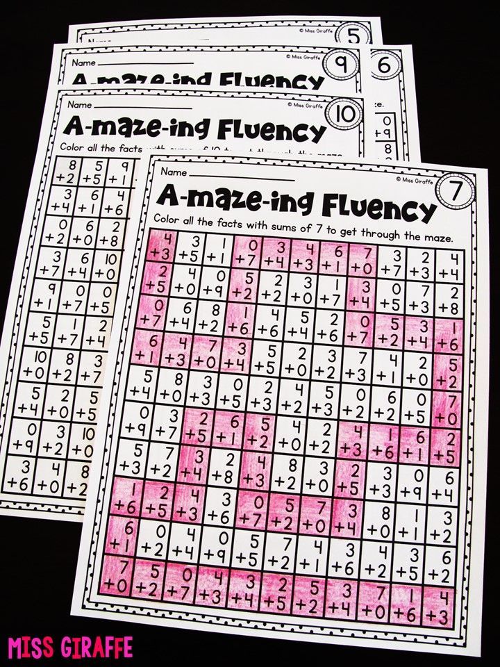 two pink and white printable puzzles for kids to practice numbers on the same sheet