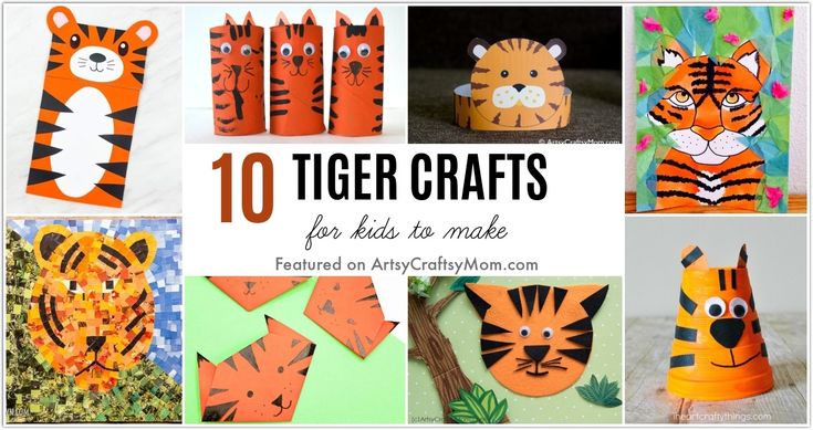 tiger crafts for kids to make