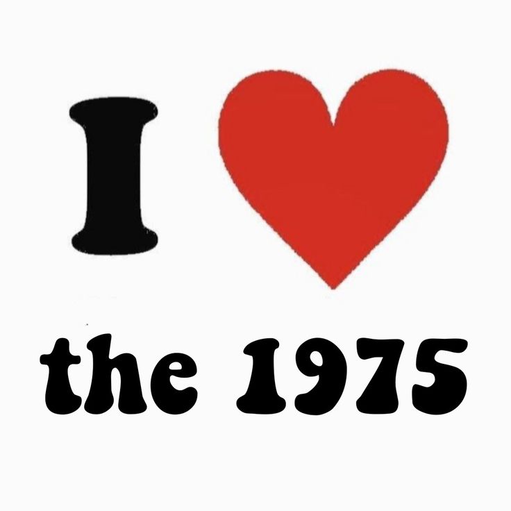 the i love the 1970s logo is shown in black and red on a white background