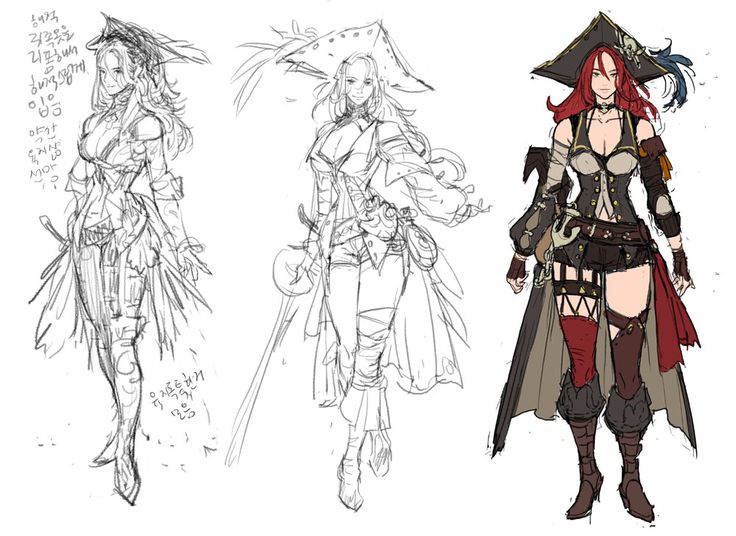 ArtStation - a pirate woman concept., BYUN ARI Anime Pirate Woman, Mermaid Character, Pirate Mermaid, Mermaid Pirate, Anime Pirate, Queen Drawing, Pirate Outfit, Pirate Art, Pirate Woman