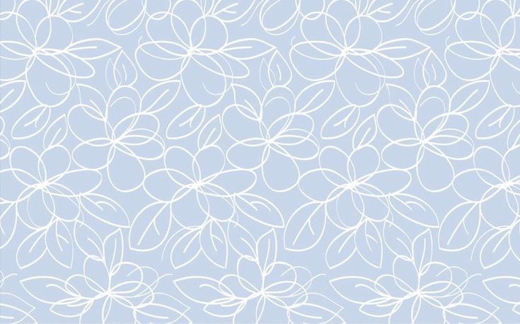 a blue and white flower pattern on a light blue background, with lines in the middle