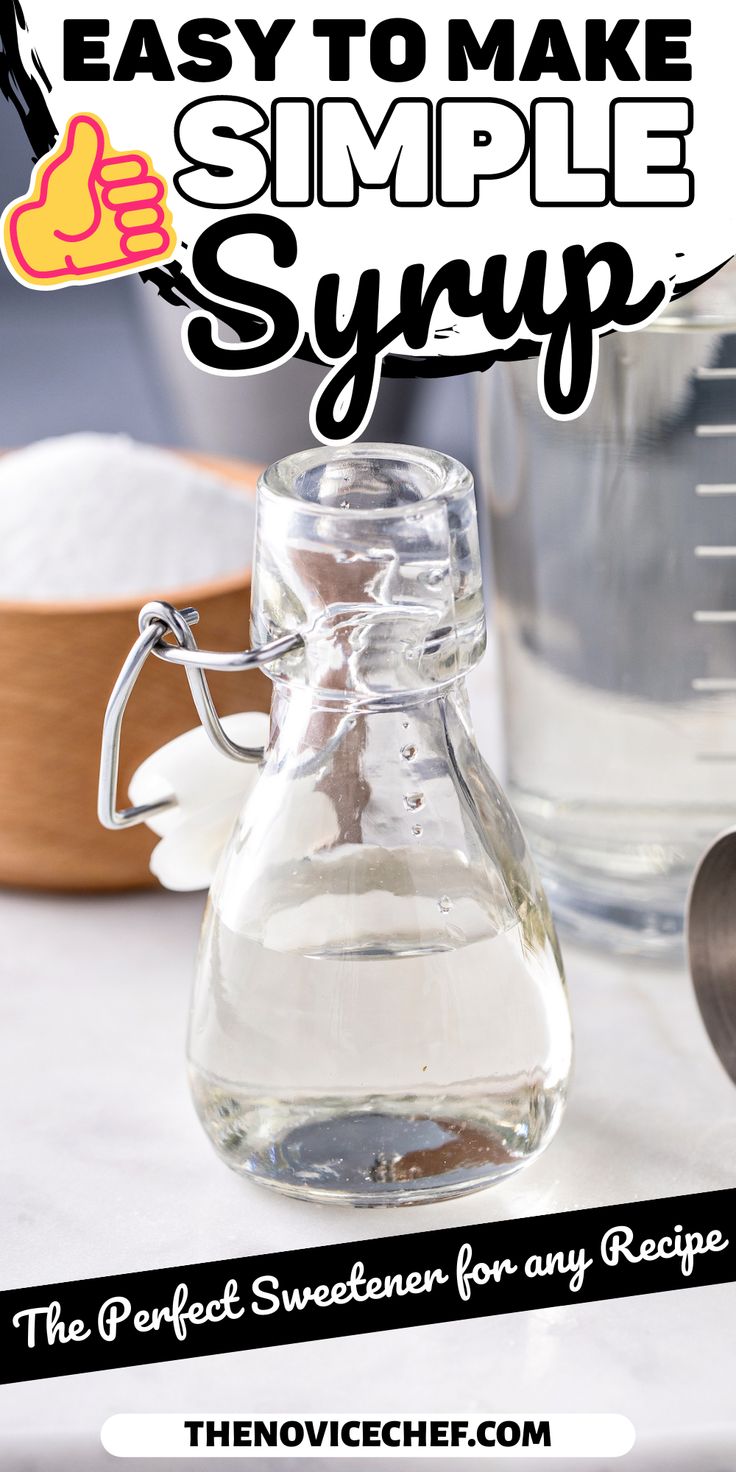 an easy to make simple syrup recipe for any type of drink