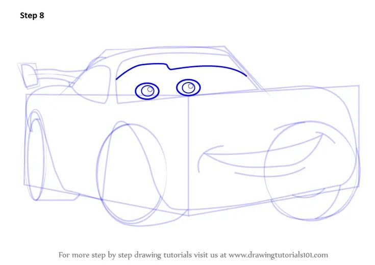 how to draw cars from the movie cars and trucks step by step drawing instructions for kids