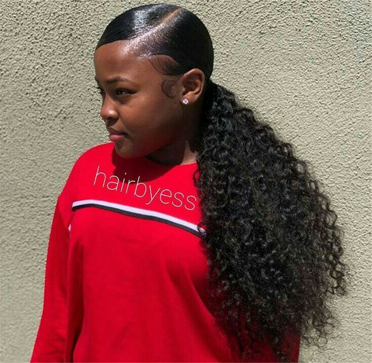 💫Like what you see???FOLLOW me on PINTEREST for more @Amani M 💫 Ponytail Weave, Side Ponytail Hairstyles, Slicked Back Ponytail, Weave Ponytail Hairstyles, Black Ponytail Hairstyles, Side Ponytail, Brazilian Hair Weave, Slick Back, Girls Hairstyles Braids