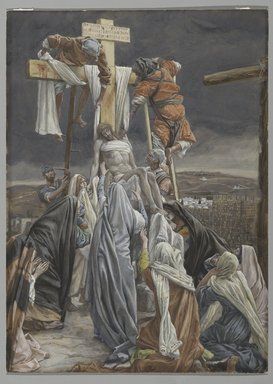 the crucifixion is depicted in this painting